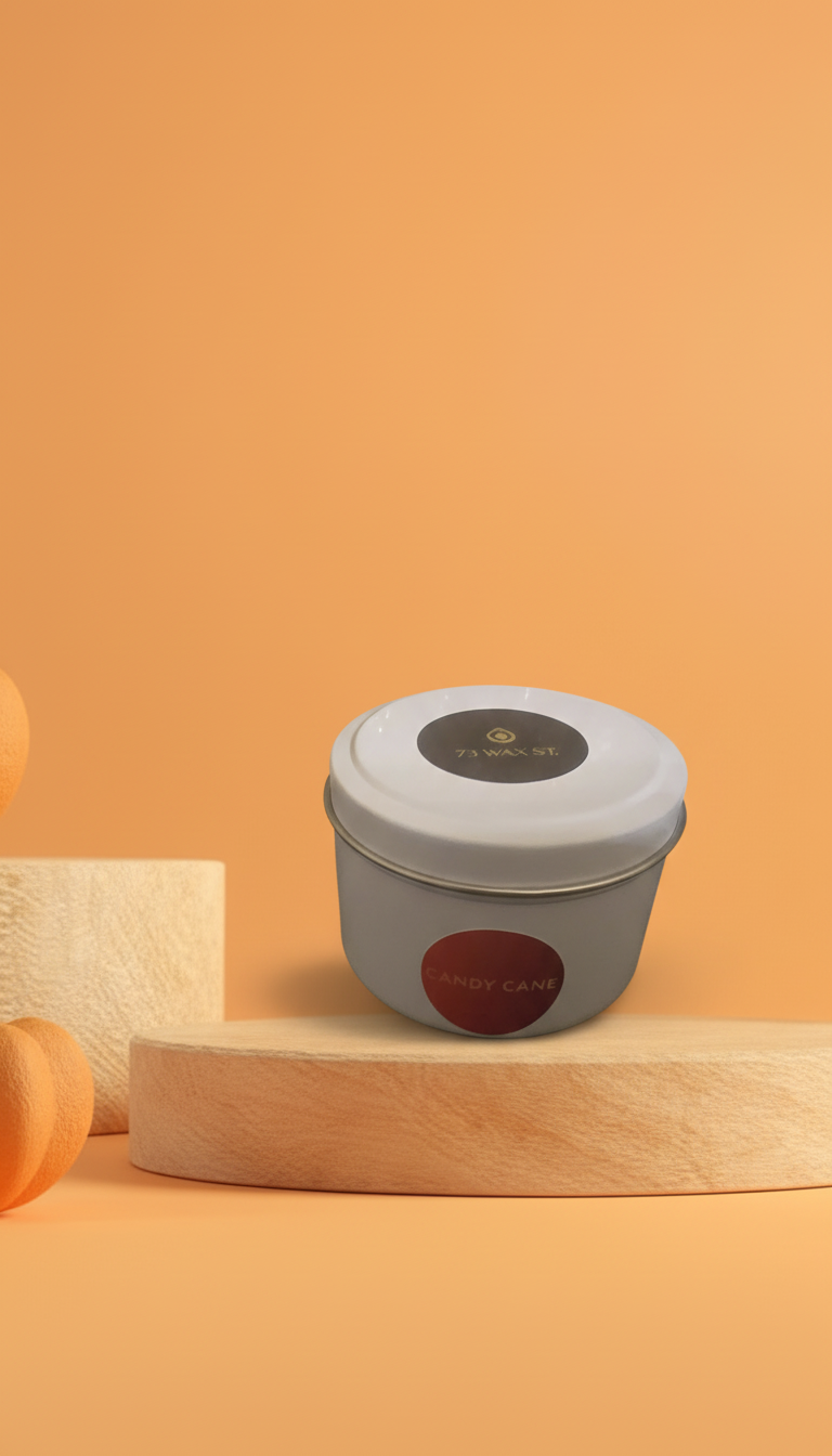 CANDY CANE— Mini Soy Candle