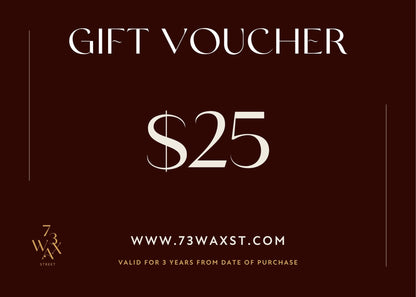 73 WAX ST GIFT CARD