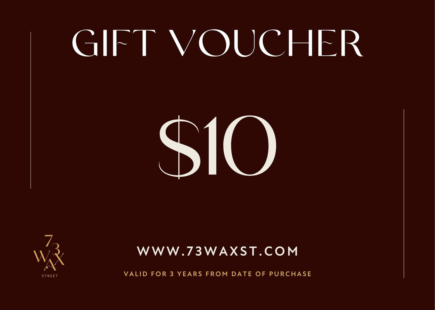 73 WAX ST GIFT CARD