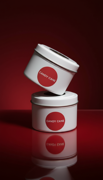 CANDY CANE— Mini Soy Candle