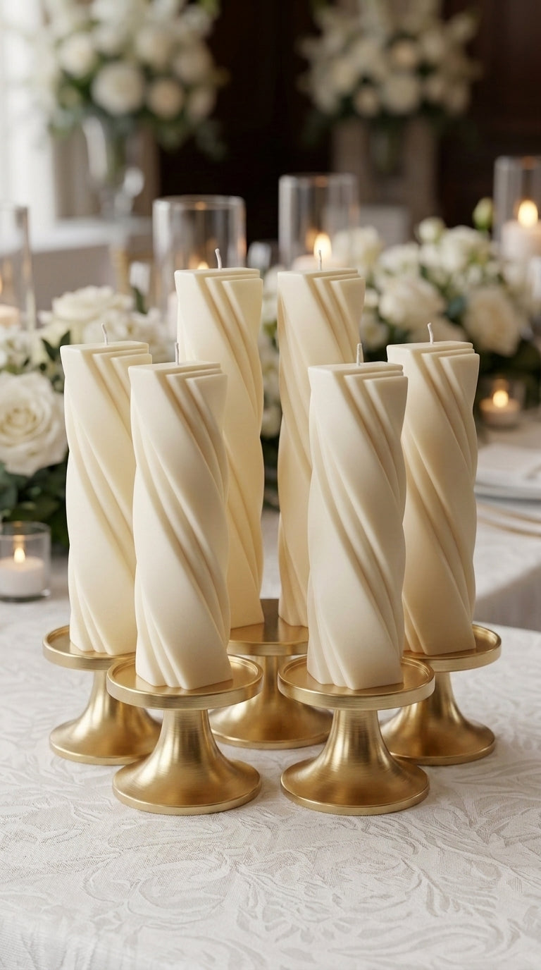 CORINTHIA SCULPTURAL EVENT PILLAR - SET OF 12