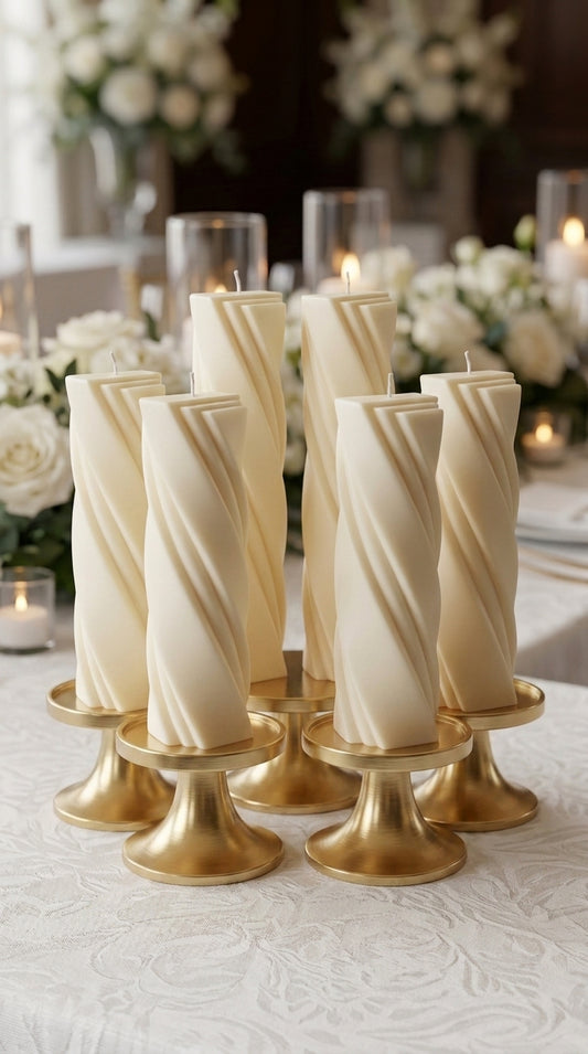 CORINTHIA SCULPTURAL EVENT PILLAR - SET OF 12
