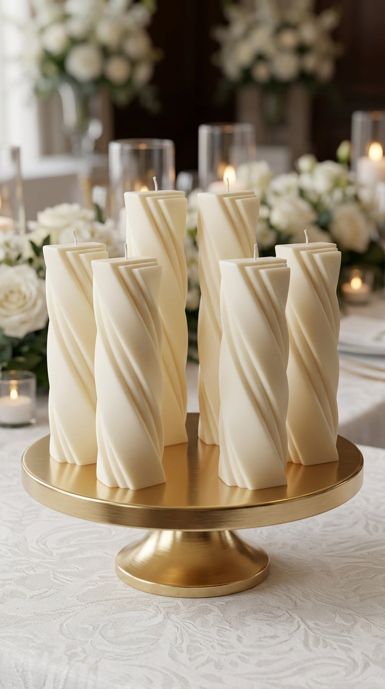 CORINTHIA SCULPTURAL EVENT PILLAR - SET OF 6